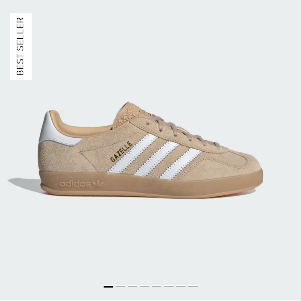 Adidas Gazelle Indoor Women's Sneakers - Beige and White